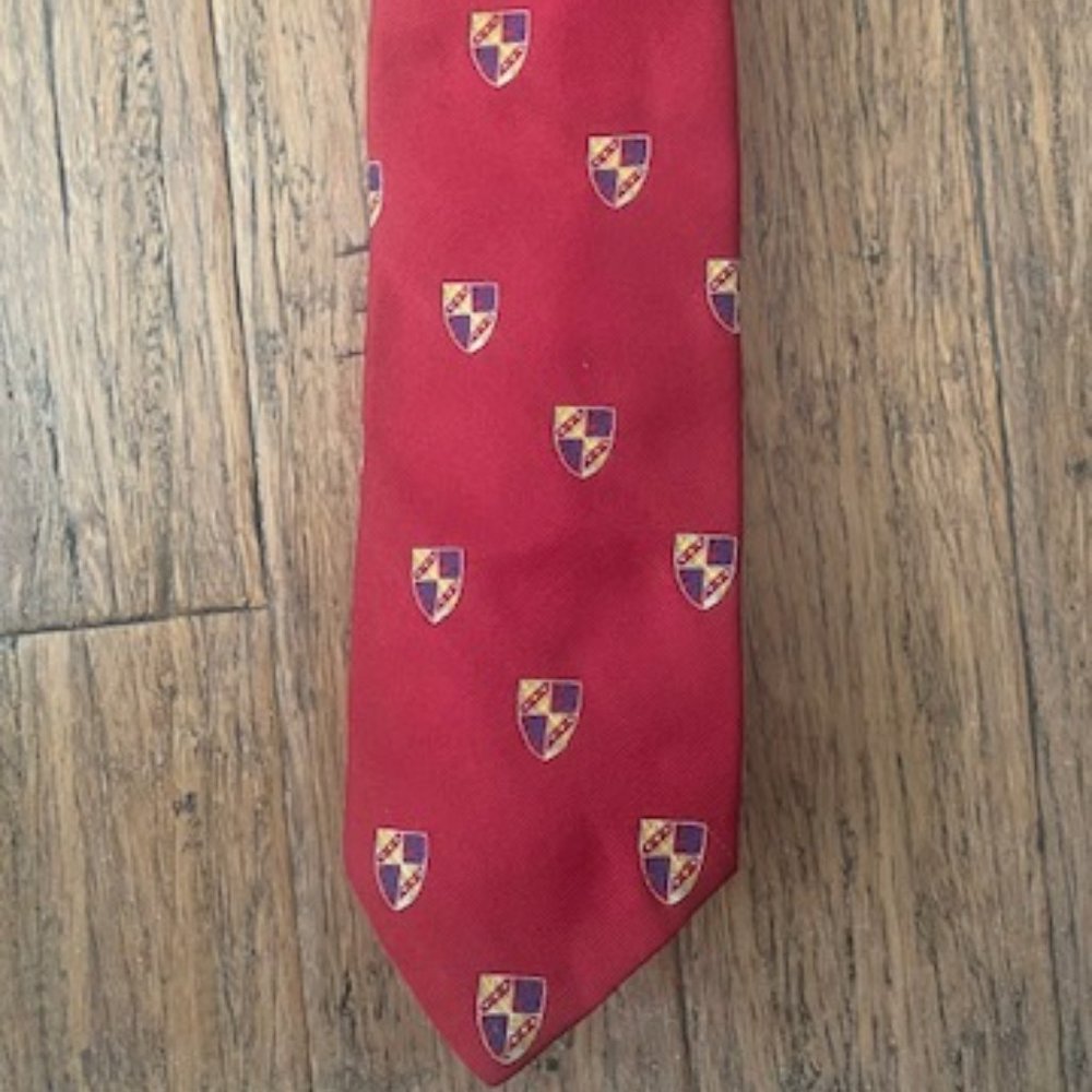 RARE Vintage Churchill Collection Wide Polyester & Silk Necktie